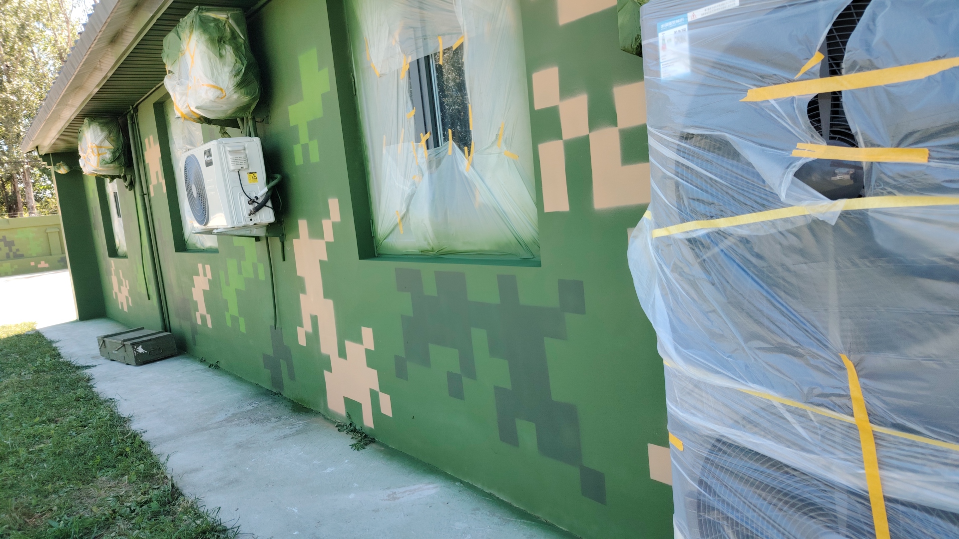 廊坊外墙迷彩漆施工多少钱 伪装迷彩漆  